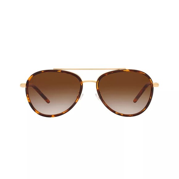 Tory Burch TY 6089 330413 Dark Tortoise Plastic Sunglasses Brown Gradient Lens - Picture 8 of 9